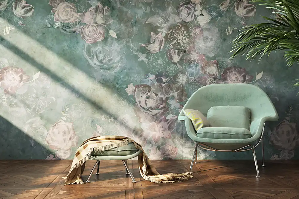 Das Innere des Wohnzimmers